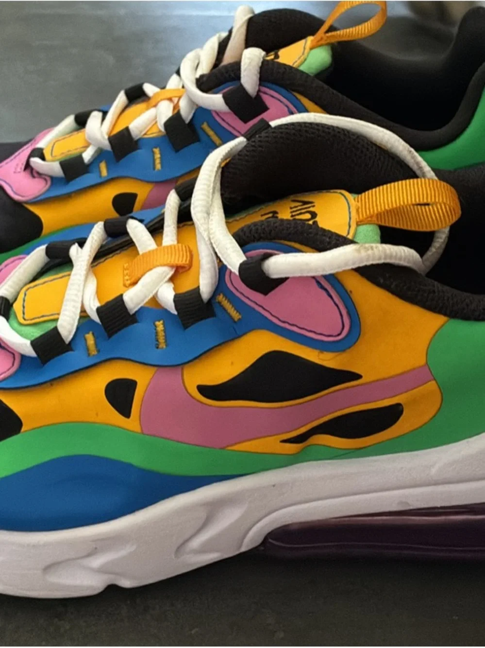 Nike Kids Colorblock Sneakers - Blue, Yellow & Pink